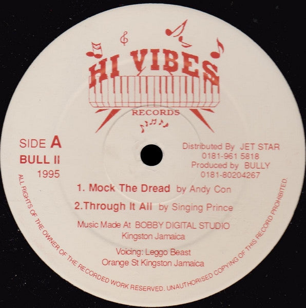 Andy Con / Singing Prince / Deno Kid : Mock The Dread / Through It All / Excitement Time (12")