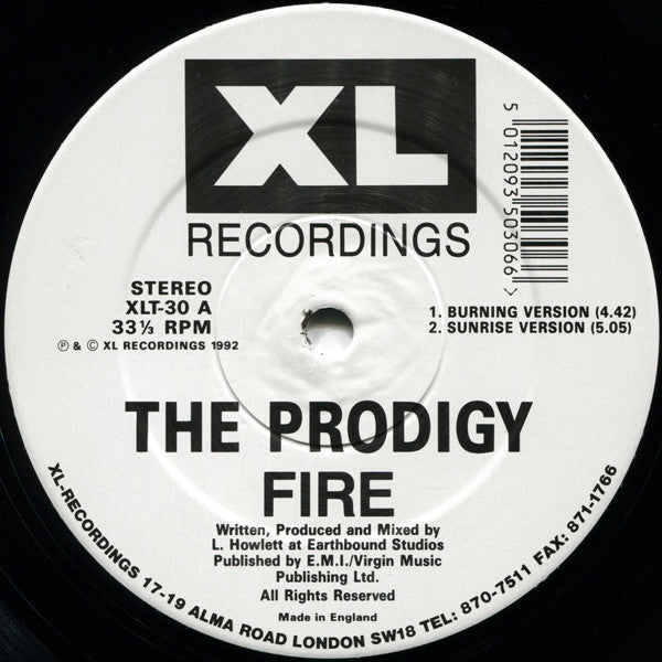 The Prodigy : Fire • Jericho (12", Single, Ltd)