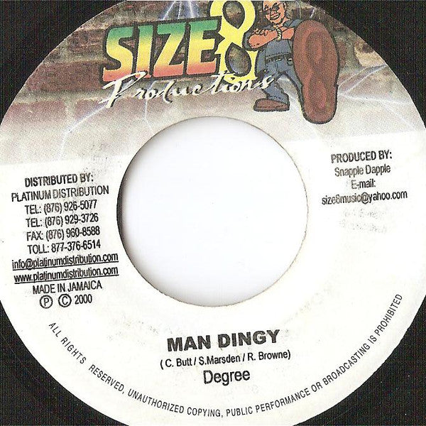 Degree* : Man Dingy (7", Single)