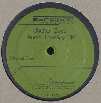 Shelter Boyz : Audio Therapy EP (12", EP)