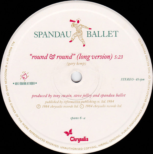 Spandau Ballet : Round And Round (12", Single)