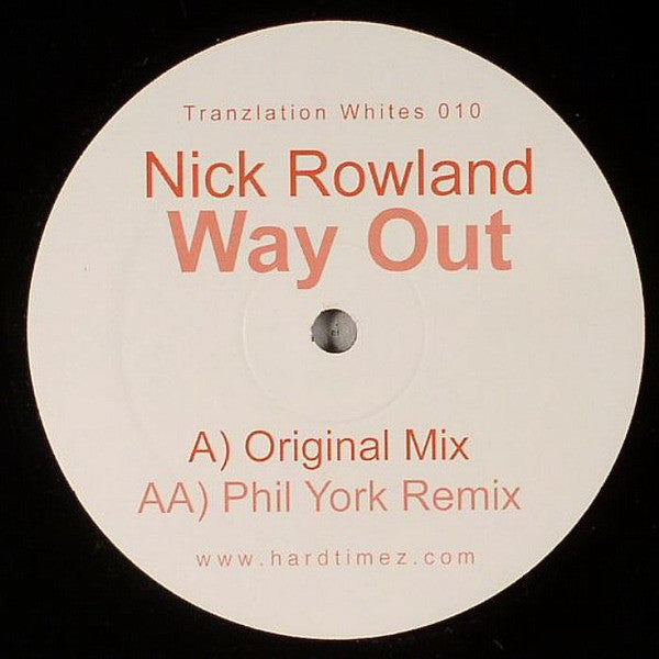 Nick Rowland : Way Out (12")