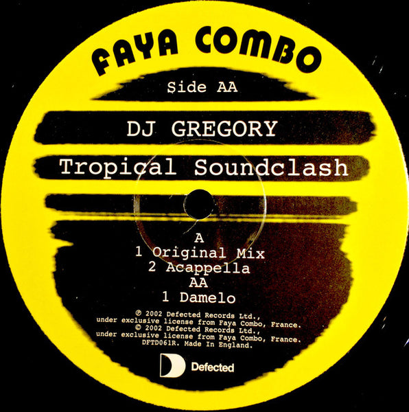 DJ Gregory : Tropical Soundclash (12")