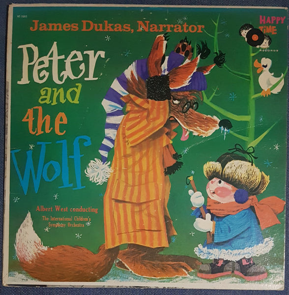 James Dukas , Narrator Albert West (2) Conducting The International Children's Symphony Orchestra : Peter And The Wolf (LP)