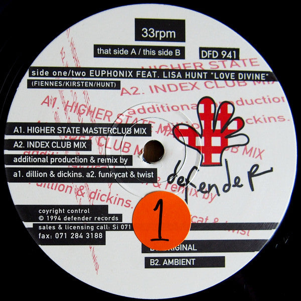 Euphonix (2) Feat. Lisa Hunt : Love Divine (12")