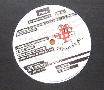 Euphonix (2) Feat. Lisa Hunt : Love Divine (12")
