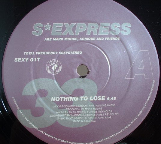 S*Express* : Nothing To Lose (12")