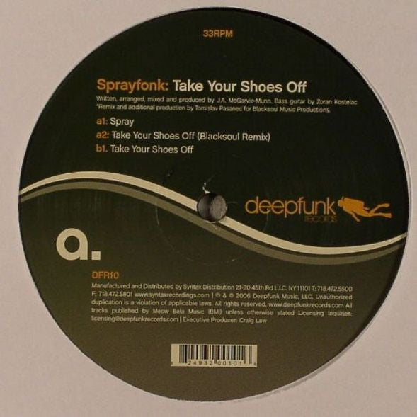 Sprayfonk : Take Your Shoes Off (12")