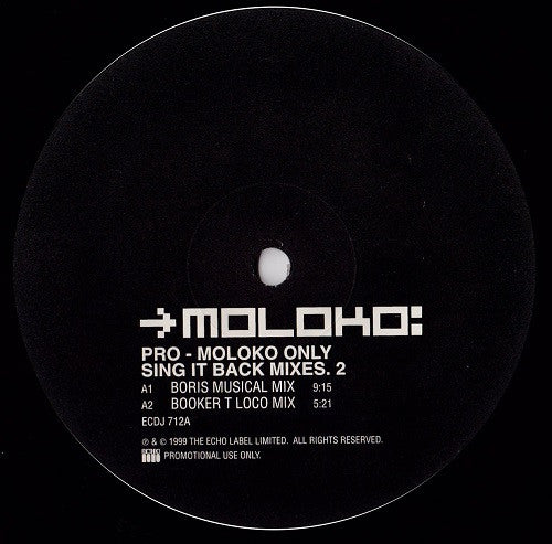 Moloko : Sing It Back (Mixes. 2) (12", Promo)
