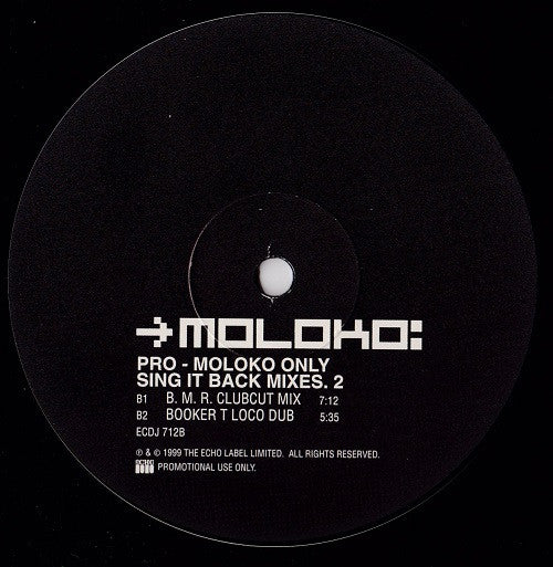 Moloko : Sing It Back (Mixes. 2) (12", Promo)