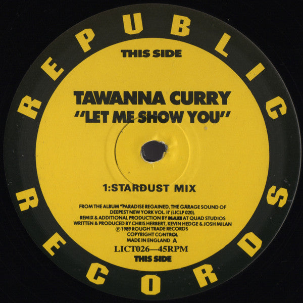 Tawanna Curry : Let Me Show You (12")