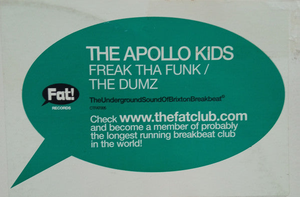 The Apollo Kids : Freak Tha Funk (12")