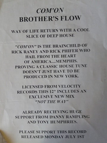 Brothers Flow : C'mon (12")