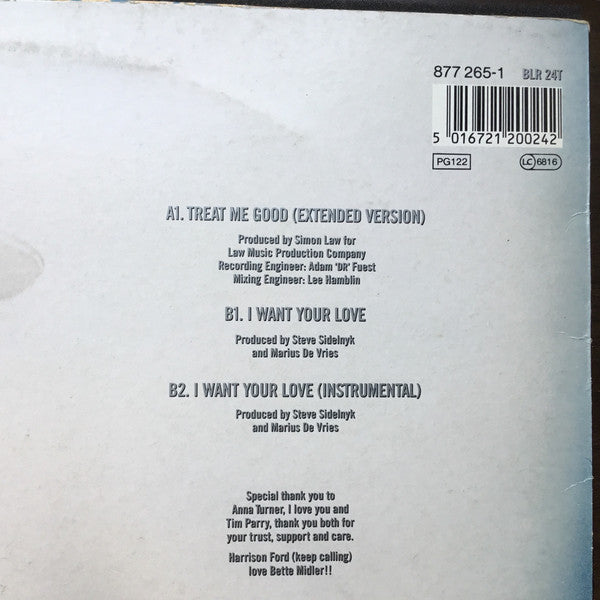 Yazz : Treat Me Good (12", Adr)