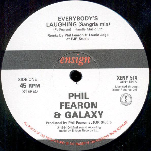 Phil Fearon & Galaxy : Everybody's Laughing (Sangria Mix) (12")