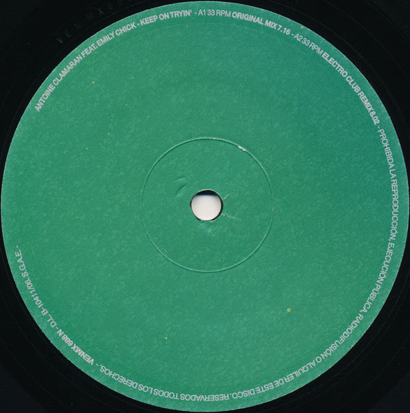 Antoine Clamaran Feat. Emily Chick : Keep On Tryin' (12")