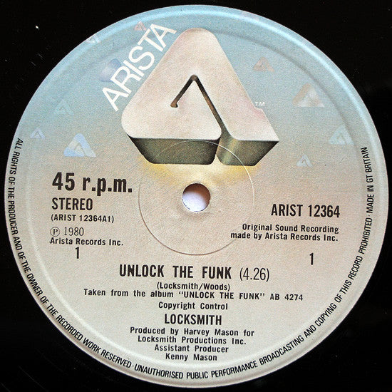 Locksmith : Unlock The Funk (12", Single)