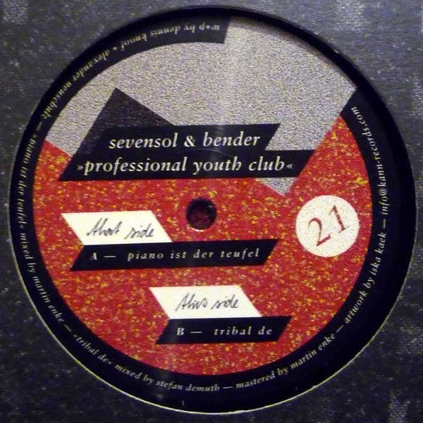 Sevensol & Bender : Professional Youth Club (12")