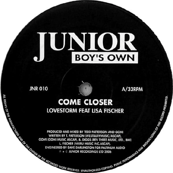 Lovestorm Featuring Lisa Fischer : Come Closer (12")