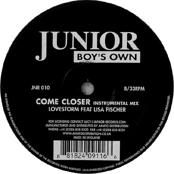 Lovestorm Featuring Lisa Fischer : Come Closer (12")