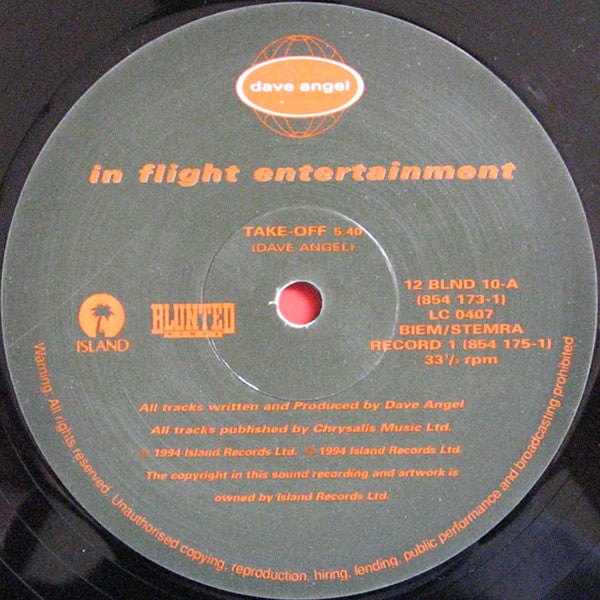 Dave Angel : In Flight Entertainment (2x12", EP)