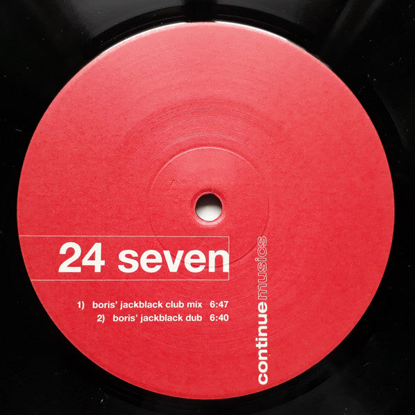 Tiefschwarz Feat. Ronnie Christie : 24 Seven (Boris Dlugosch Mixes) (12")