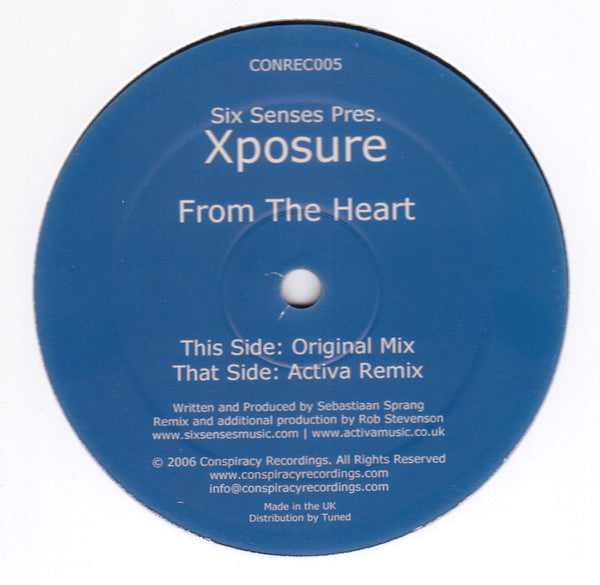 Six Senses Pres. Xposure : From The Heart (12")