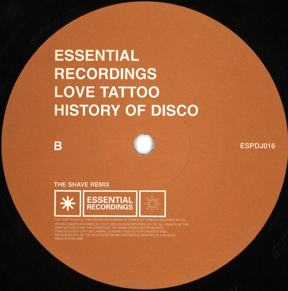 Love Tattoo* : History Of Disco (12")
