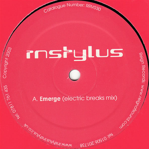 Instylus : Emerge (12")