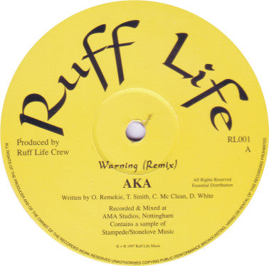 Aka (28) / General Dush : Warning / Pu-Dung-De-Gun (12")