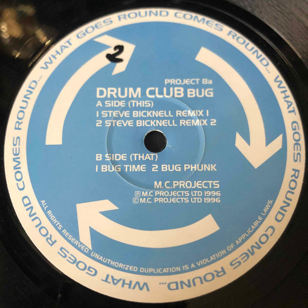 Drum Club : Bug (12", Single)