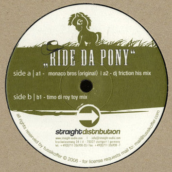 Monaco Bros : Ride Da Pony (12")