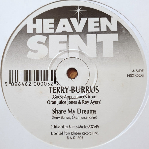 Terry Burrus : Share My Dreams / Hold On To Me (12")