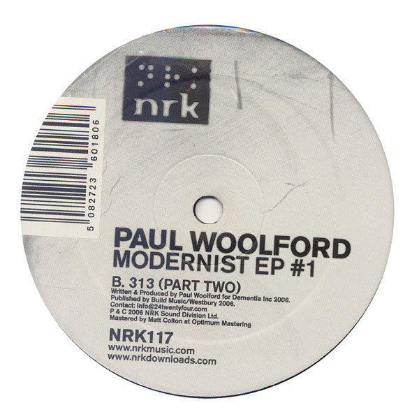 Paul Woolford : Modernist EP #1 (12", EP)