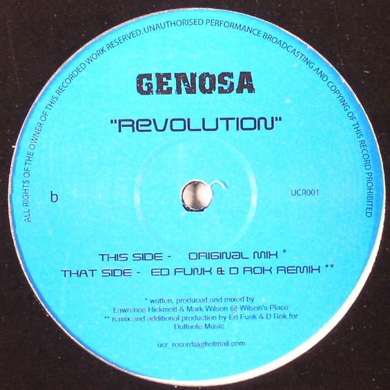 Genosa : Revolution (12")