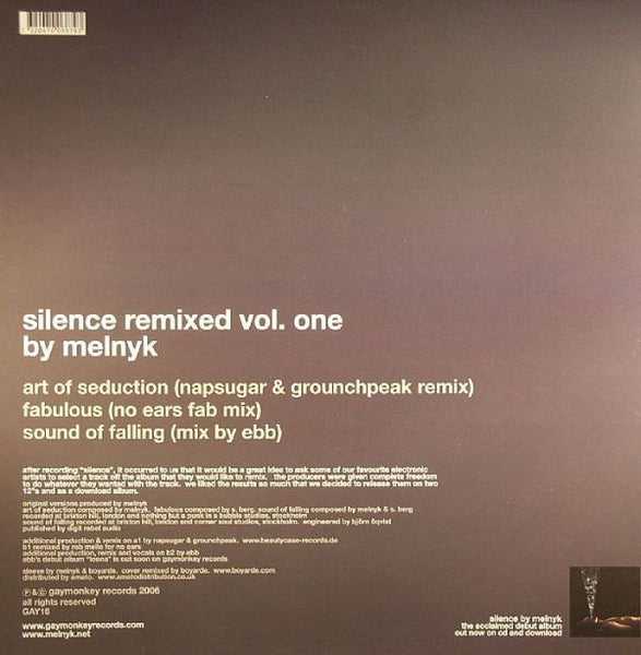 Melnyk : Silence Remixed Vol. One (12")