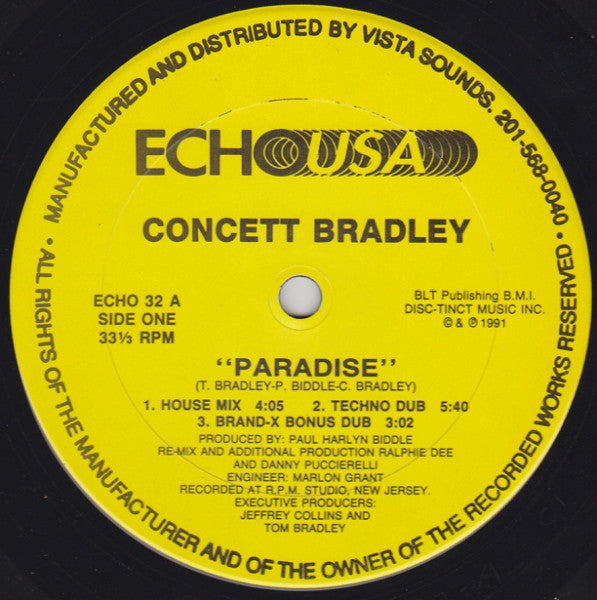 Concett Bradley : Paradise (12")