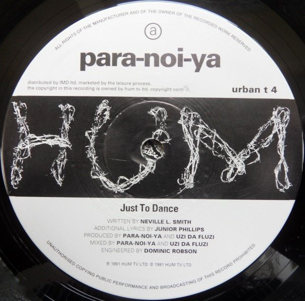 Para-Noi-Ya : Just To Dance (12")