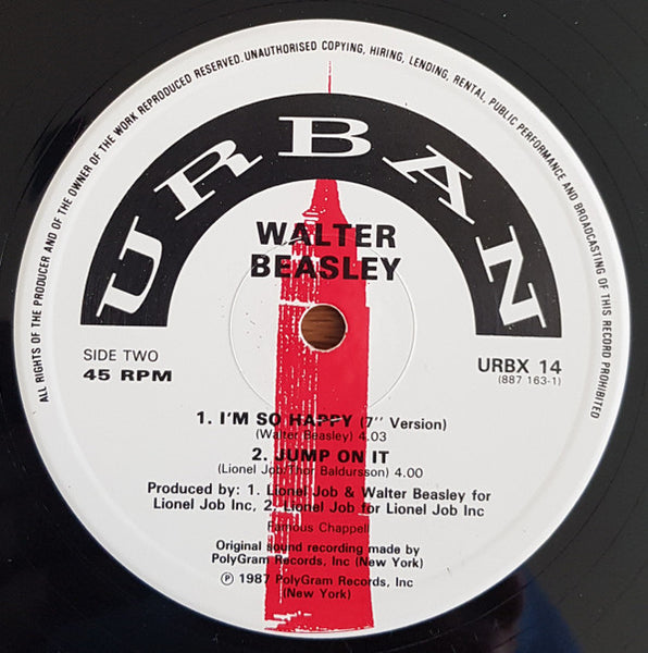 Walter Beasley : I'm So Happy (Remix) (12", Single)