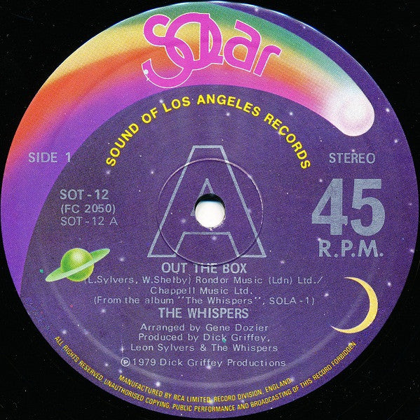The Whispers : Out The Box (12", Single)