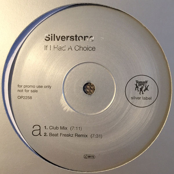 Silverstone (5) : If I Had A Choice (12", Promo)