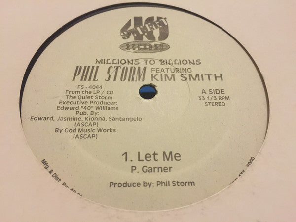 Phil Storm Featuring Kim Smith (19) : Let Me (12")