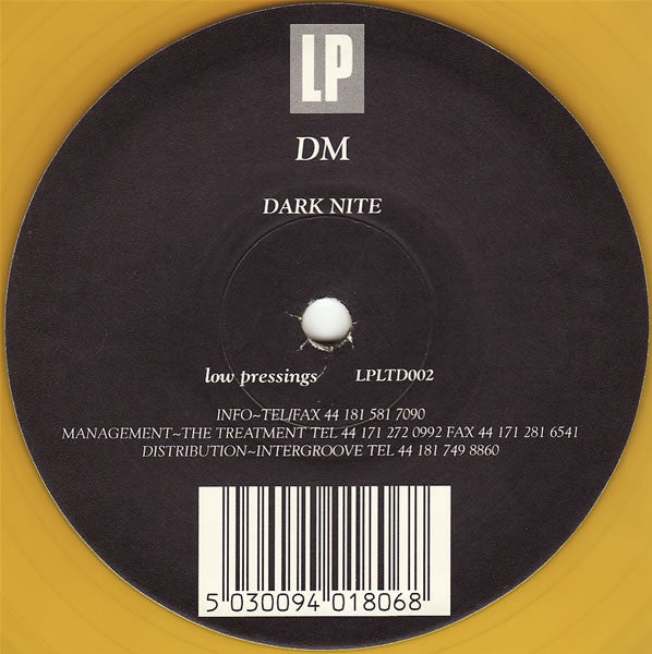 Dominic Moir : Dark Nite (10", S/Sided, Yel)