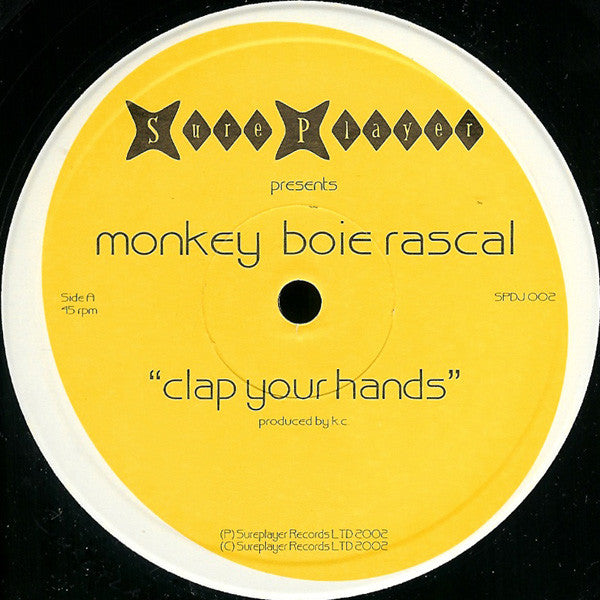 Monkey Boie Rascal : Clap Your Hands (12")
