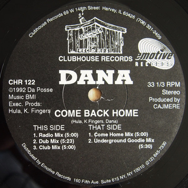 Dana* : Come Back Home (12")