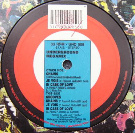 Various : Underground Megamix / Grooves (12", Mixed)