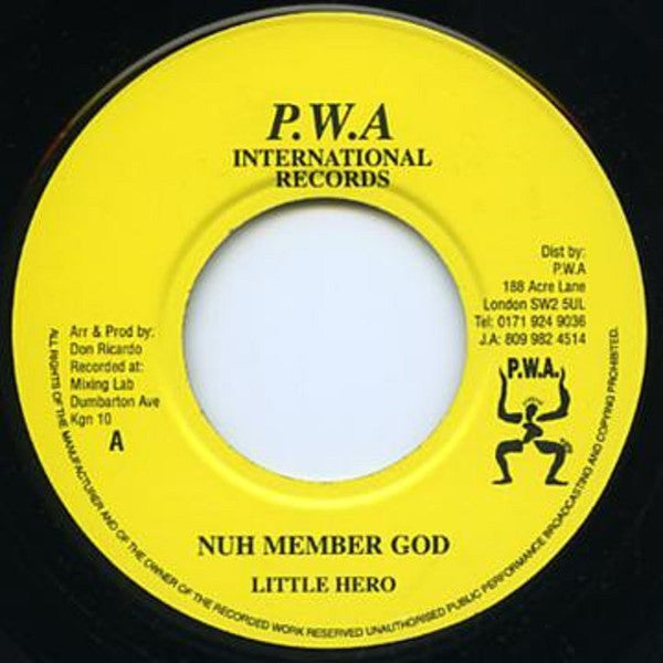 Little Hero / Judas (4) : Nuh Member God / Rose Garden (7")