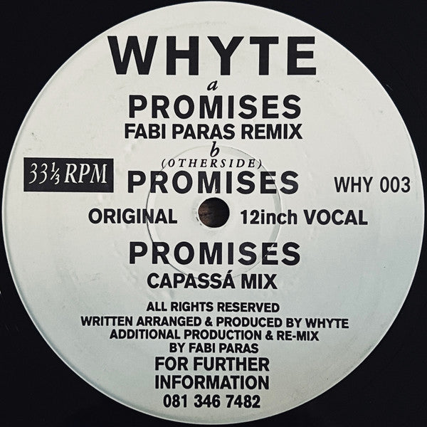 Whyte : Promises (12")