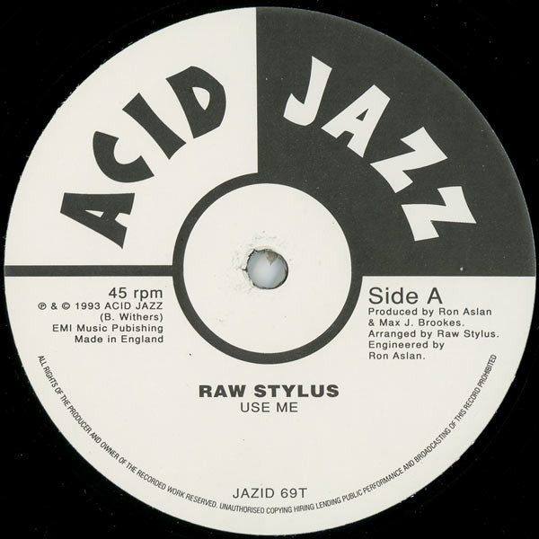 Raw Stylus : Use Me (12", Single)