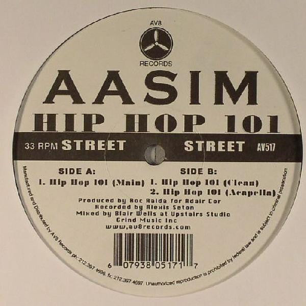 Aasim : Hip Hop 101 (12")